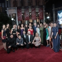 Cast and crew of the film HUMIDITY, Competition Programme - Features, Red Carpet, National Theatre, 22. Sarajevo Film Festival, 2016 (C) Obala Art Centar