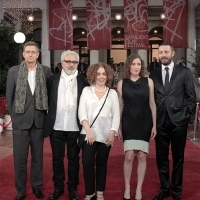 Thomas Hailer, Elia Suleiman, Zeynep Atakan, Angeliki Papoulia and Nikola Đuričko, Competition Programme - Feature Film Jury, Red Carpet, National Theatre, 22. Sarajevo Film Festival, 2016 (C) Obala Art Centar