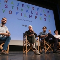 Cast and crew of the film DOGS, Competition Programme Preview Screening, National Theatre, 22. Sarajevo Film Festival, 2016 (C) Obala Art Centar