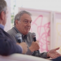 Stephen Frears, recipient of the Honorary Heart of Sarajevo, Coffee with..., Festival Square, 22nd Sarajevo Film Festival, 2016 (C) Obala Art Centar