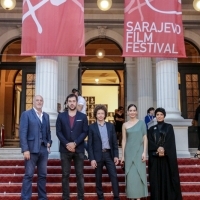 Members of the Competition Programe - Feature Film Jury, Red Carpet, National Theatre, 23. Sarajevo Film Festival, 2017 (C) Obala Art Centar