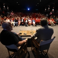 Q&A with Oliver Stone, moderated by Nenad Puhovski, TRIBUTE TO Oliver Stone, THE PUTIN INTERVIEWS, Meeting Point Cinema, 23. Sarajevo Film Festival, 2017 (C) Obala Art Centar