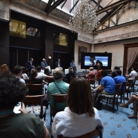 CineLink Talk: DEVELOPING CITIES AND REGIONS THROUGH THE CREATIVE INDUSTRIES, Hotel Europe - Atrium, 23. Sarajevo Film Festival, 2017 (C) Obala Art Centar