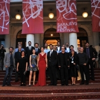 Cast and crew of the film GRAIN, Competition Programe - Feature Film, Red Carpet, National Theatre, 23. Sarajevo Film Festival, 2017 (C) Obala Art Centar