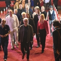 Cast and crew of the film MEN DON'T CRY, Competition Programe - Feature Film, Red Carpet, National Theatre, 23. Sarajevo Film Festival, 2017 (C) Obala Art Centar