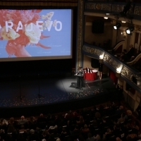 Amra Bakšić Čamo, host of the Sarajevo Film Festival Awards Ceremony, National Theatre, 23. Sarajevo Film Festival, 2017 (C) Obala Art Centar