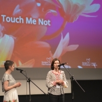 Moderator Nataša Govedarica and actress Irmena Chichikova, Touch Me Not, In Focus, National Theatre, 24th Sarajevo Film Festival, 2018 (C) Obala Art Centar