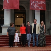 Crew of feature film One Day and Elma Tataragić, Programmer of Competition Programme - Feature Film, Red Carpet, 24th Sarajevo Film Festival, 2018 (C) Obala Art Centar