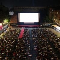 Atmosphere before the screening of Wildlife, Raiffeisen Open Air Cinema, 24th Sarajevo Film Festival, 2018 (C) Obala Art Centar