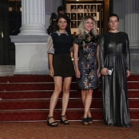 Ena Sendijarević, Konstantina Kotzamani, Antoneta Alamat Kusijanović, Competition Programme Jury - Short Film, Photo Call, National Theatre, 24th Sarajevo Film Festival, 2018 (C) Obala Art Centar