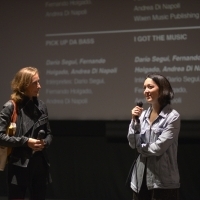 Programmer of Kinoscope Mathilde Henrot with director of Too Late to Die Young Dominga Sotomayor, Q&A session, Meeting Point, 24th Sarajevo Film Festival, 2018 (C) Obala Art Centar