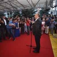 Mirsad Purivatra, director of the Sarajevo Film Festival, Welcome Drink, Festival Square, 24th Sarajevo Film Festival, 2018 (C) Obala Art Centar