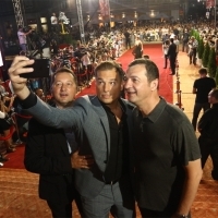 Žarko Žak Ivković, Peter Radovich and Saša Savić, Red Carpet, 24th Sarajevo Film Festival, 2018 (C) Obala Art Centar