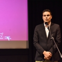 Moderator Jovan Marjanović, What Comes Around, Special Screenings, Meeting Point, 24th Sarajevo Film Festival, 2018 (C) Obala Art Centar