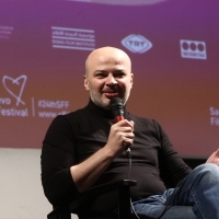 Producer Lasha Khalvashi, Competition Programme Press Conference: Horizon, National Theatre, 24th Sarajevo Film Festival, 2018 (C) Obala Art Centar