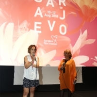 Rada Šešić, Programmer of Competition Programme - Documentary Film and Didem Pekün, director of Araf, Cinema City, 24th Sarajevo Film Festival, 2018 (C) Obala Art Centar