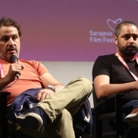 Director Milko Lazarov and writer Simeon Ventsislavov, Competition Programme Press Conference: Ága, National Theatre, 24th Sarajevo Film Festival, 2018 (C) Obala Art Centar