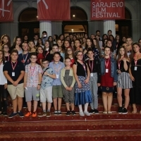 Jury of this year's youth programme, Red Carpet, 24th Sarajevo Film Festival, 2018 (C) Obala Art Centar