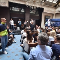 Turbo Project Pitching, MIDPOINT TV Launch, CineLink Drama, Hotel Europe - Atrium, 24th Sarajevo Film Festival, 2018 (C) Obala Art Centar