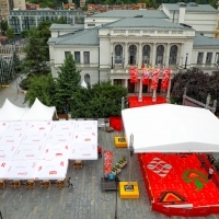 Festival Grand Caffé, National Theatre and Red Carpet, 25th Sarajevo Film Festival, 2019 (C) Obala Art Centar