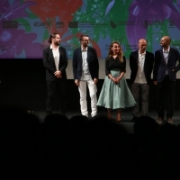 Actor Adnan Hasković and Crew of The Mute: producers Halil Kardas and Ismail Murat Erdagi, actress Vildan Atasever, actor Emin Gursoy and director Murat Pay, Gala Screening - Out of Competition, Competition Programme - Feature Film, National Theatre, 25th Sarajevo Film Festival, 2019 (C) Obala Art Centar