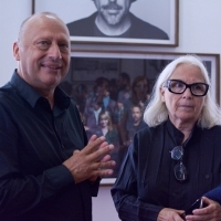 Director of Sarajevo Film Festival Mirsad Purivatra and photographer Brigitte Lacombe, Cinema | Portraits Brigitte Lacombe; Photographs 1975-2017, National Gallery of Bosnia and Herzegovina, 25th Sarajevo Film Festival, 2019 (C) Obala Art Centar