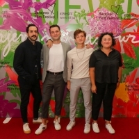 Director Levan Akin, actors Bachi Valishvili and Levan Gelbakhiani, producer Ketie Danelia, Competition Programme Press Conference: And Than We Danced, National Theatre, 25th Sarajevo Film Festival, 2019 (C) Obala Art Centar