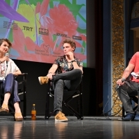 Director Ena Sendijarević, actor Ernad Prnjavorac and moderator Aleksandar Hemon, Competition Programme Press Conference: Take me Somewhere Nice, National Theatre, 25th Sarajevo Film Festival, 2019 (C) Obala Art Centar