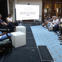 Dealing With the Past: When Quest for Political Truth Becomes Personal - Filming my Mother, Atrium of Hotel Europe, 25th Sarajevo Film Festival, 2019 (C) Obala Art Centar