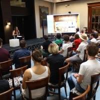 CineLink Talks: Avant Premiere Lab: Audience Development Through Partnership, Atrium of Hotel Europe, 25th Sarajevo Film Festival, 2019 (C) Obala Art Centar