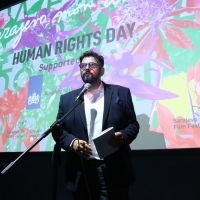 Moderator Robert Zuber, Human Rights Day Programme Opening, Meeting Point Cinema, 25th Sarajevo Film Festival, 2019 (C) Obala Art Centar