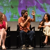 Actress Ece Yuksel, director Emin Alper and actress Cemre Ebuzziya, Competition Programme Press Conference: A Tale of Three Sisters, National Theatre, 25th Sarajevo Film Festival, 2019 (C) Obala Art Centar