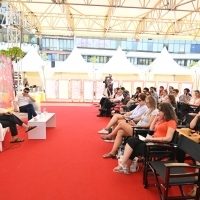 Coffee with... Elia Suleiman, Festival Square, 25th Sarajevo Film Festival, 2019 (C) Obala Art Centar