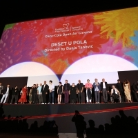 Crew of Not so Friendly Neighbourhood Affair, Coca-Cola Open Air Cinema, 27th Sarajevo Film Festival, 2021 (C) Obala Art Centar