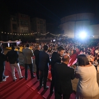 Crew of Not so Friendly Neighbourhood Affair, Coca-Cola Open Air Cinema, 27th Sarajevo Film Festival, 2021 (C) Obala Art Centar