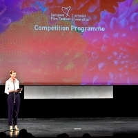 Elma Tataragić, programmer of the Competition Programme - Feature Film and Competition Programme - Short Film, 27th Sarajevo Film Festival Opening Ceremony, National Theater, 27th Sarajevo Film Festival, 2021 (C) Obala Art Centar