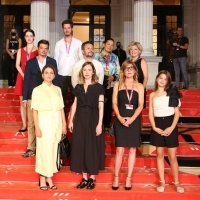 Crew of Awake and Tina Hajon, Red Carpet, 27th Sarajevo Film Festival, 2021 (C) Obala Art Centar