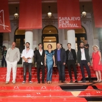 Crew of Time of Evil and Tina Hajon, Red Carpet, 27th Sarajevo Film Festival, 2021 (C) Obala Art Centar