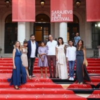 Elma Tataragić and the crew of Oasis, In Focus, Red Carpet, 27th Sarajevo Film Festival, 2021 (C) Obala Art Centar