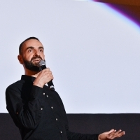 Moderator Nebojša Jovanović, screening of Paris, Texas, Tribute To, Coca-Cola Open Air Cinema, 27th Sarajevo Film Festival, 2021 (C) Obala Art Centar