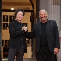 Michel Franco, recipient of the Honorary Heart of Sarajevo and director of Sarajevo Film Festival Mirsad Purivatra, Red Carpet, 27th Sarajevo Film Festival, 2021 (C) Obala Art Centar