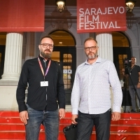 Producer Jordančo Petkovski and director Gordan Matić, Red Carpet, 27th Sarajevo Film Festival, 2021 (C) Obala Art Centar