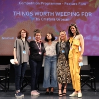 Crew of Things Worth Weeping For, Competition Programme Press Conference, National Theater, 27th Sarajevo Film Festival, 2021 (C) Obala Art Centar