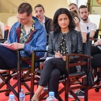 Docu Press Corner with the Embassy of Netherlands moderated by Mina Noor, Festival Square, 27th Sarajevo Film Festival, 2021 (C) Obala Art Centar