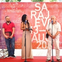 Director of photography Danijal Šukalo, winner of Ivica Matić Award for overall contribution to Bosnian and Herzegovinian film, Partners’ Awards, Festival Square, 27th Sarajevo Film Festival, 2021 (C) Obala Art Centar
