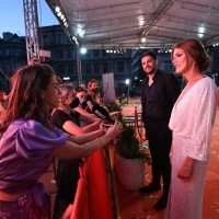 Actors Milan Marić and Tamara Dragičević, Red Carpet, 27th Sarajevo Film Festival, 2021 (C) Obala Art Centar