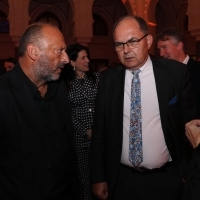 Mirsad Purivatra and CHristian Schmidt, Sarajevo City Hall, gathering reception by BH TELECOM: Moje Sarajevo Moja Priča, 28th Sarajevo Film Festival, 2022 (C) Obala Art Centar