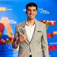 The Rising Star in Comedy : Jovan Jovanović, Awards Ceremony for TV Series - hosted by BH Telecom, Hotel Hills, 28th Sarajevo Film Festival, 2022 (C) Obala Art Centar