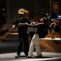 Lighting installation by student of ALU in Radićeva Street, 28th Sarajevo Film Festival, 2022 (C) Obala Art Centar