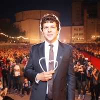 Jesse Eisenberg,  recipient of Honorary Heart Of Sarajevo Award, Coca-Cola Open Air Cinema, 28th Sarajevo Film Festival, 2022 (C) Obala Art Centar